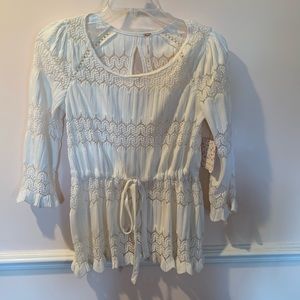 Free People white lace top